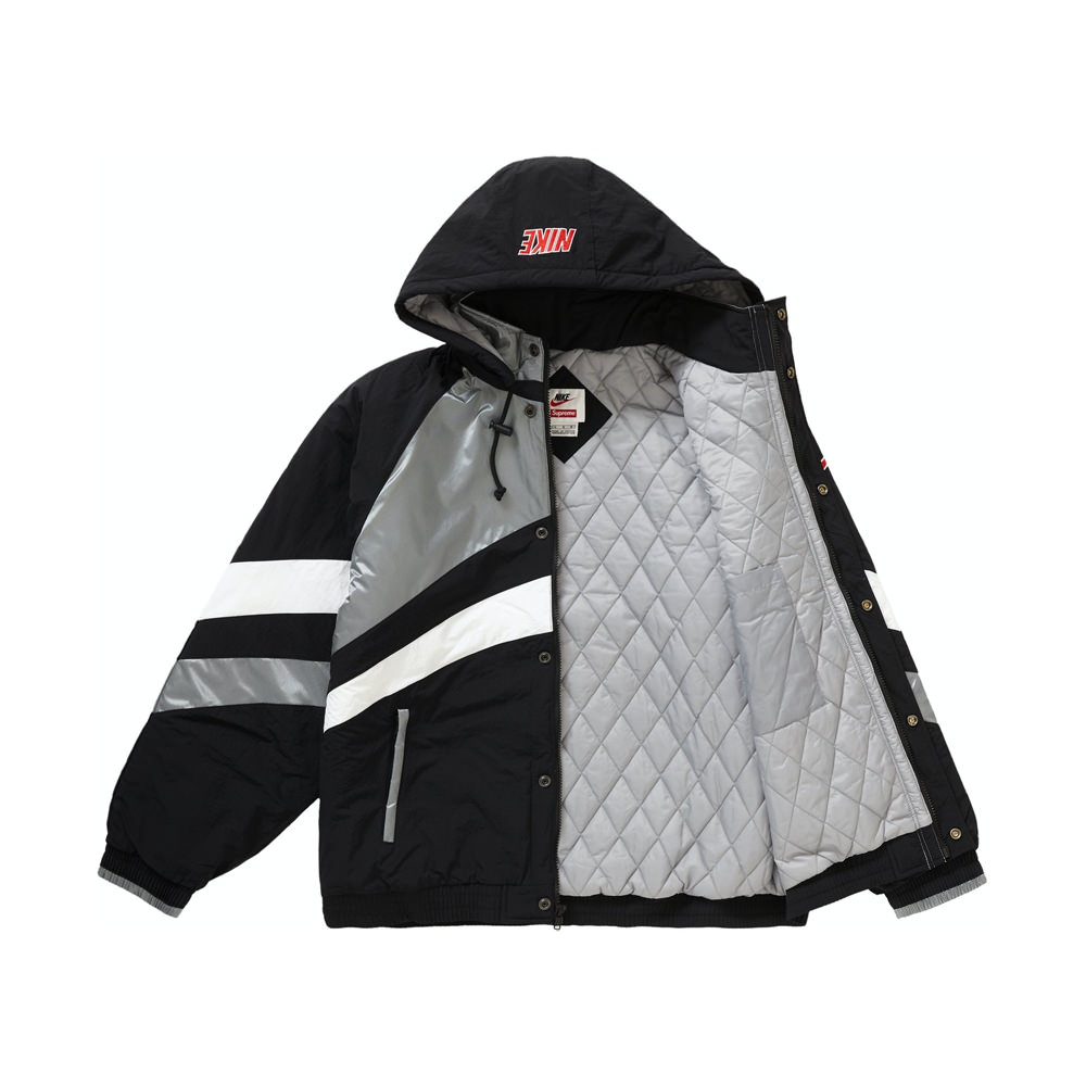 Nike hot sale jacket silver