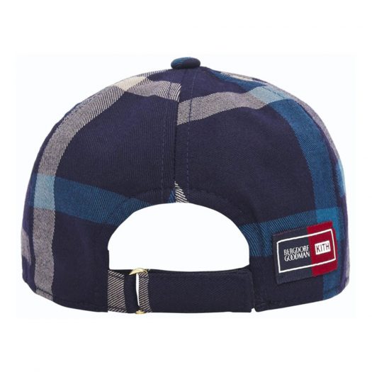 Kith for Bergdorf Goodman VF Plaid Cap Navy/Blue