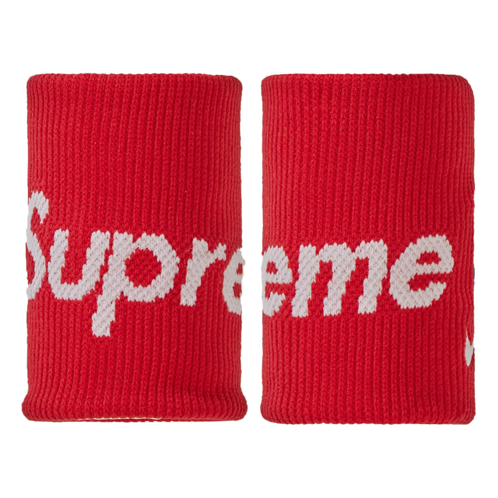 Supreme Nike NBA Wristbands (Pack Of 2) RedSupreme Nike NBA Wristbands