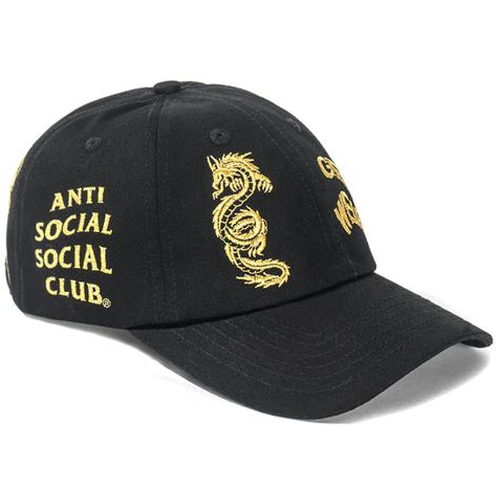 Anti Social Social Club Just My Luck Cap Black/GoldAnti Social