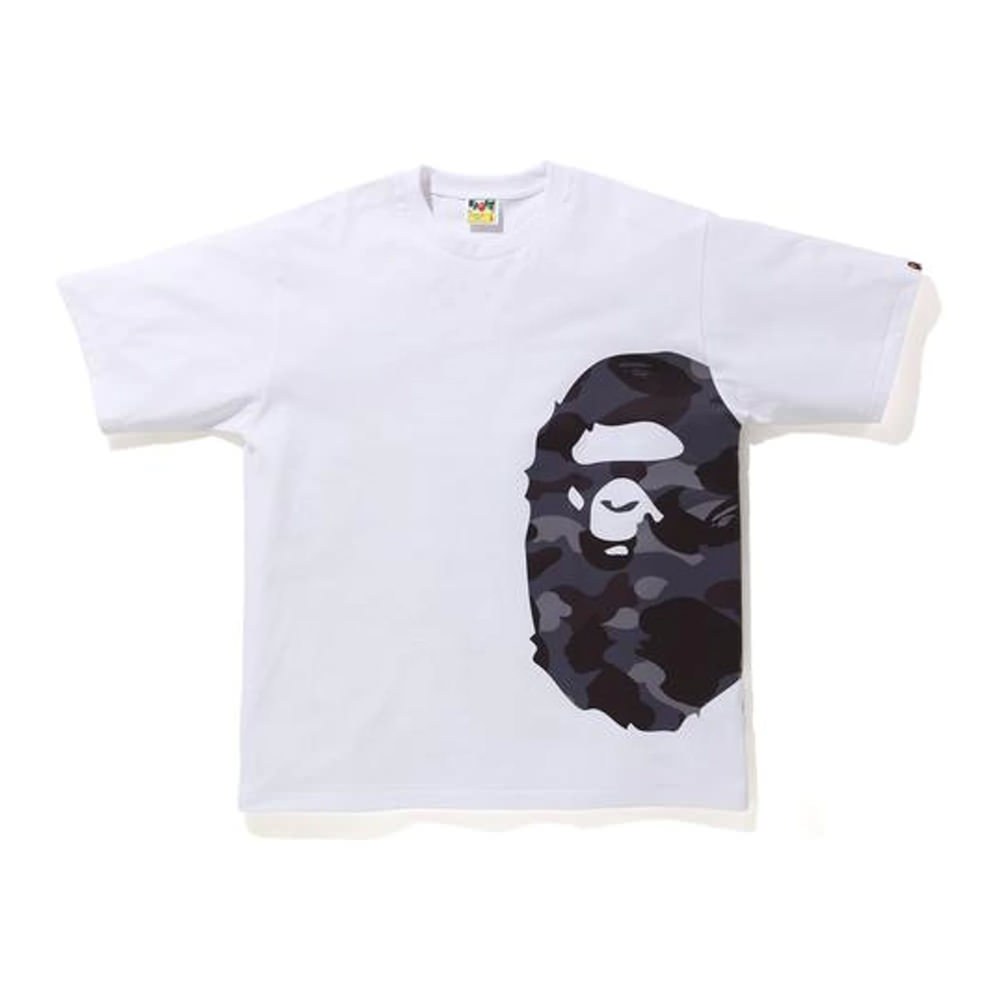 Bape Color Camo Side Big Ape Head Relaxed Tee White/burgundyBape