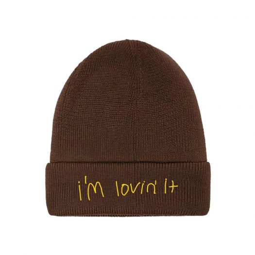 Travis Scott x McDonald’s Cj Arches Beanie Brown