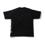 Bape Color Camo Side Big Ape Head Relaxed Tee Black/burgundy