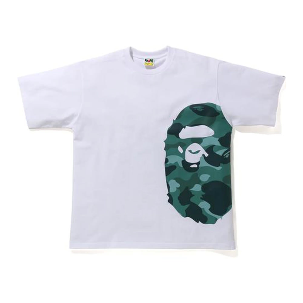 white and green bape shirt