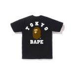 Bape City Tokyo College Tee Black