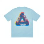 Palace Tri-Ferg Colour Blur T-Shirt Pale Blue