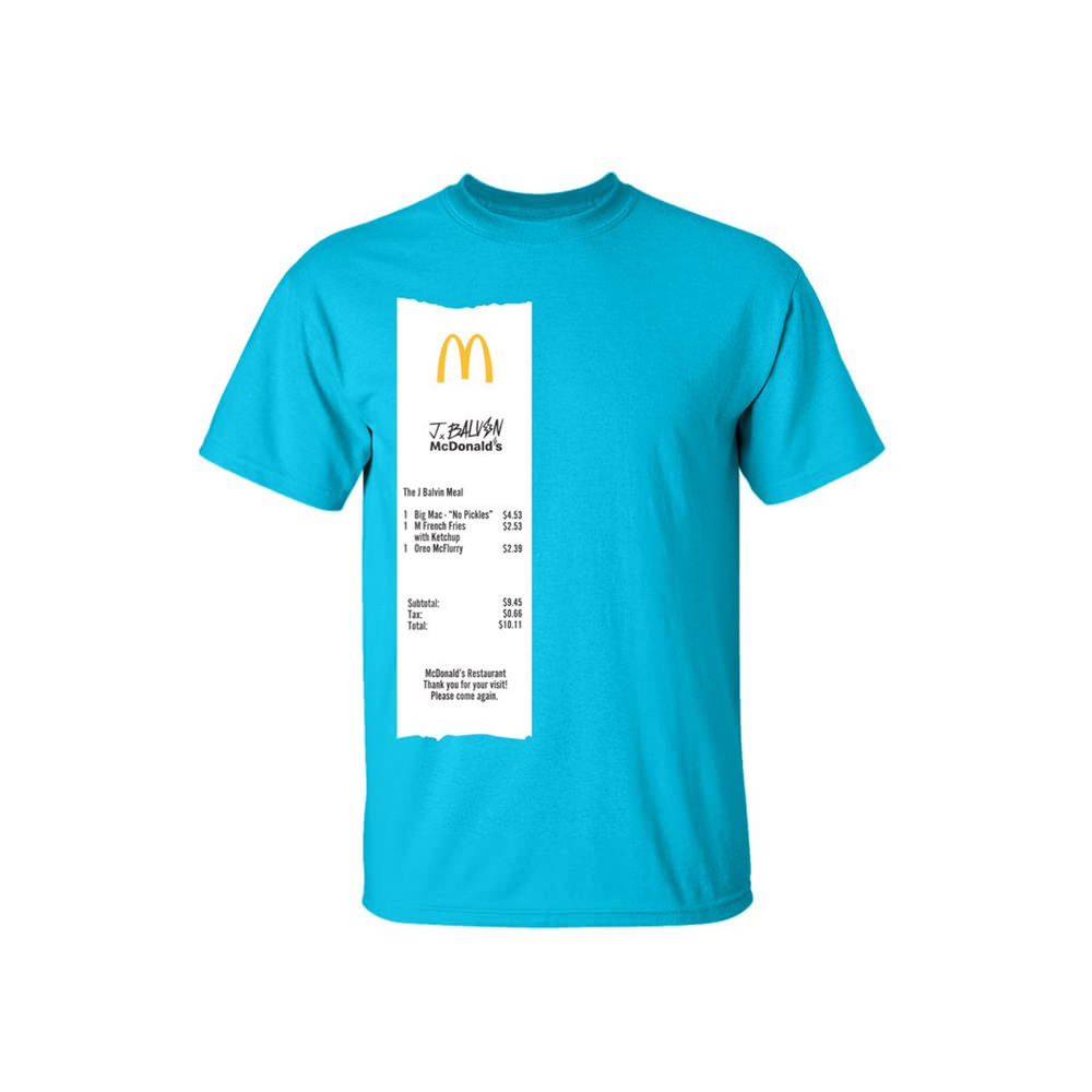 mcdonald's j balvin shirt