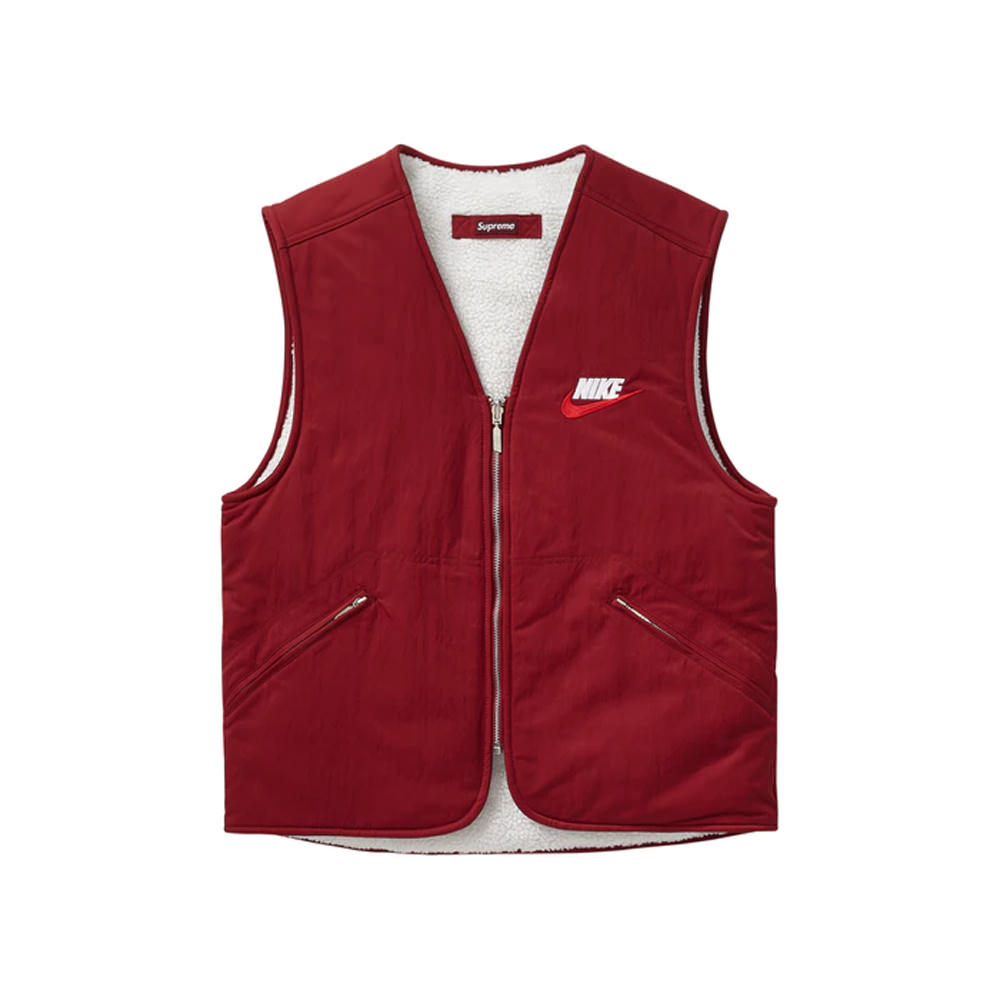 美品18AW Nike Reversible Nylon Sherpa Vest