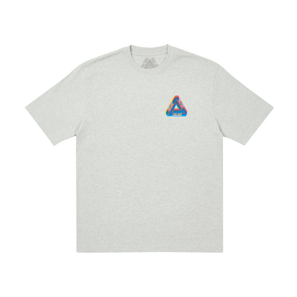 Palace Tri-Ferg Colour Blur T-Shirt Grey MarlPalace Tri-Ferg