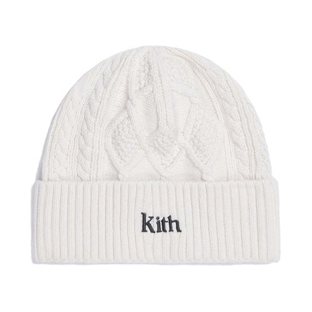 kith white beanie