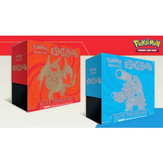 2016 Pokemon TCGXY Evolutions Elite Trainer Box Charizard and Blastoise Lot