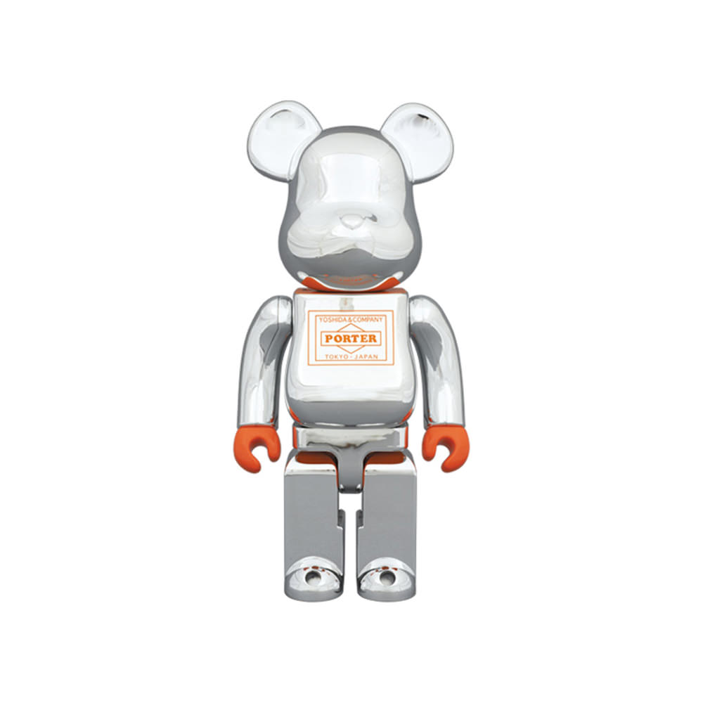 Bearbrick Porter Silver Plating 400% SilverBearbrick Porter Silver