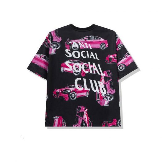 Anti Social Social Club 3AM On Melrose All Over Tee Black/Pink