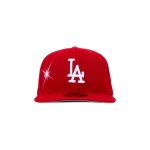 Ay El Ay En Valentine’s Day Los Angeles Dodgers Fitted Hat Red