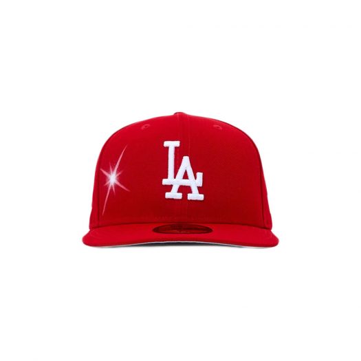 Ay El Ay En Valentine's Day Los Angeles Dodgers Fitted Hat Red