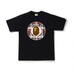 Bape Check Busy Works Tee Black/red