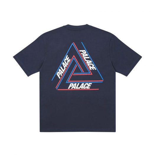 Palace Basically A Tri-Ferg T-Shirt Navy