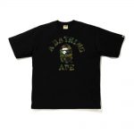 Bape 1st Camo College Relaxe Fit Tee Black/green