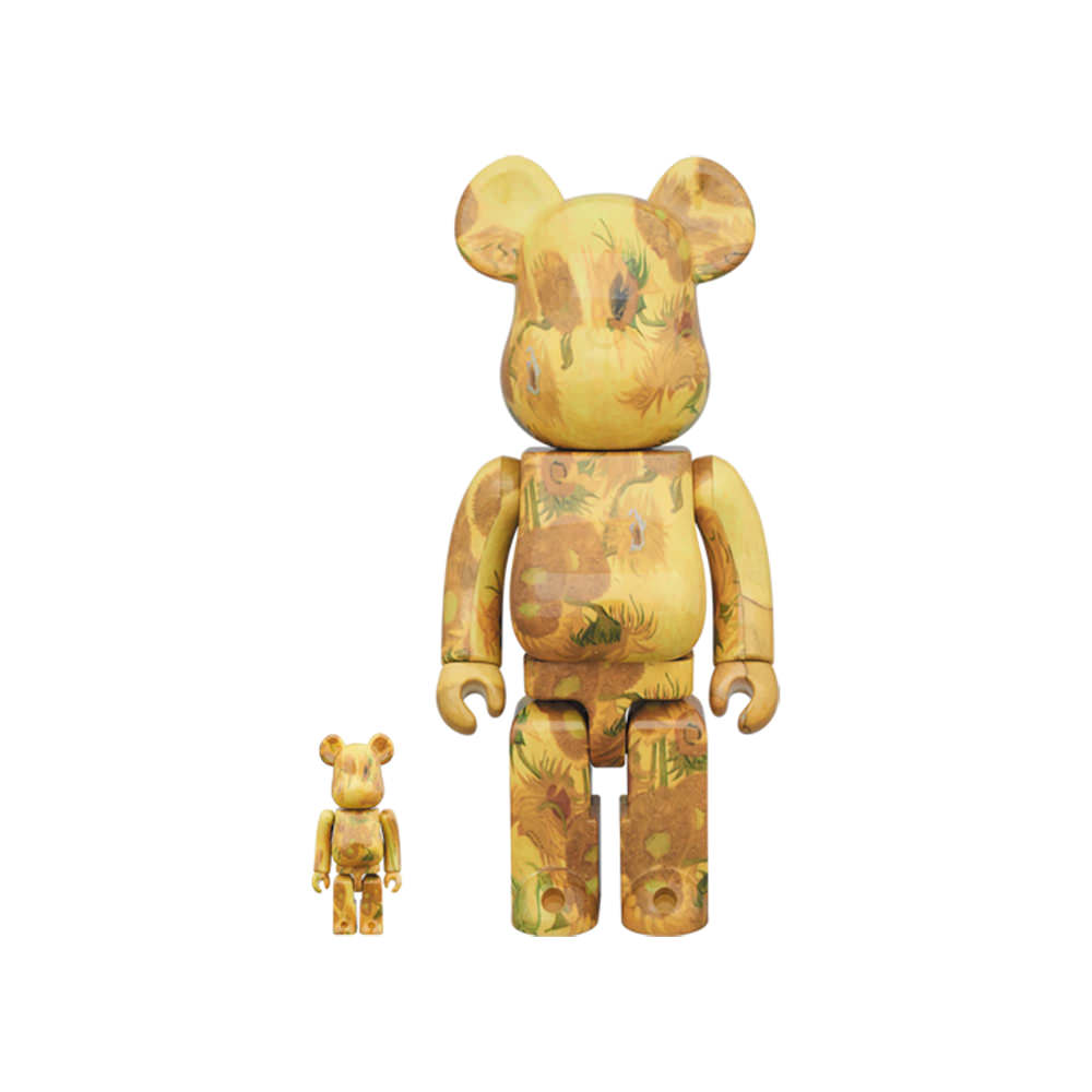 Bearbrick x Van Gogh Museum Sunflowers 100% & 400% YellowBearbrick