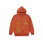 palace orange moletom com capuz