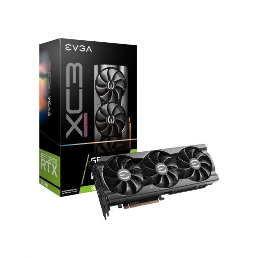 NVIDIA EVGA GeForce RTX 3070 XC3 Ultra Gaming Graphics Card (08G-P5-3755-KB) Black