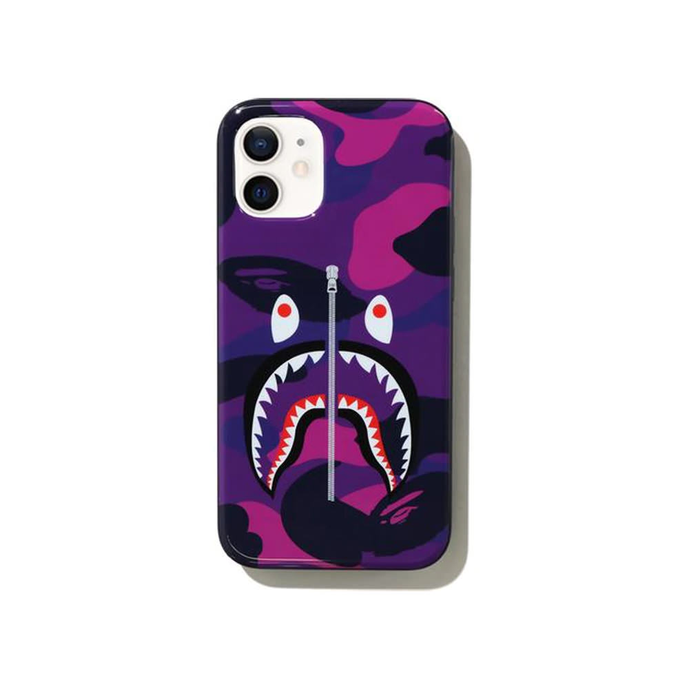 Bape Color Camo Shark Iphone 12 Mini Case Purplebape Color Camo Shark Iphone 12 Mini Case Purple Ofour