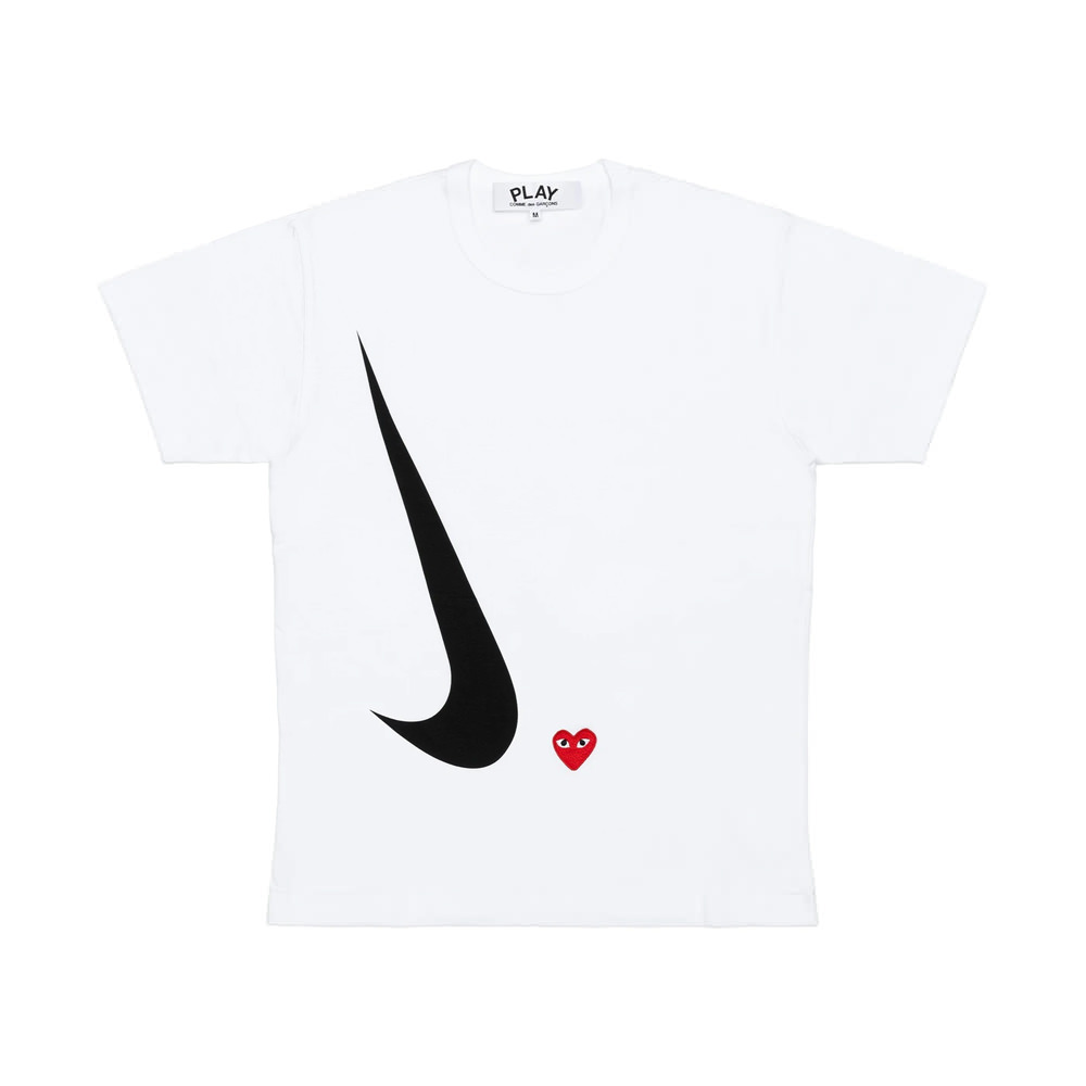 CDG Play x Nike Ladies’ T-Shirt WhiteCDG Play x Nike Ladies' T-Shirt ...