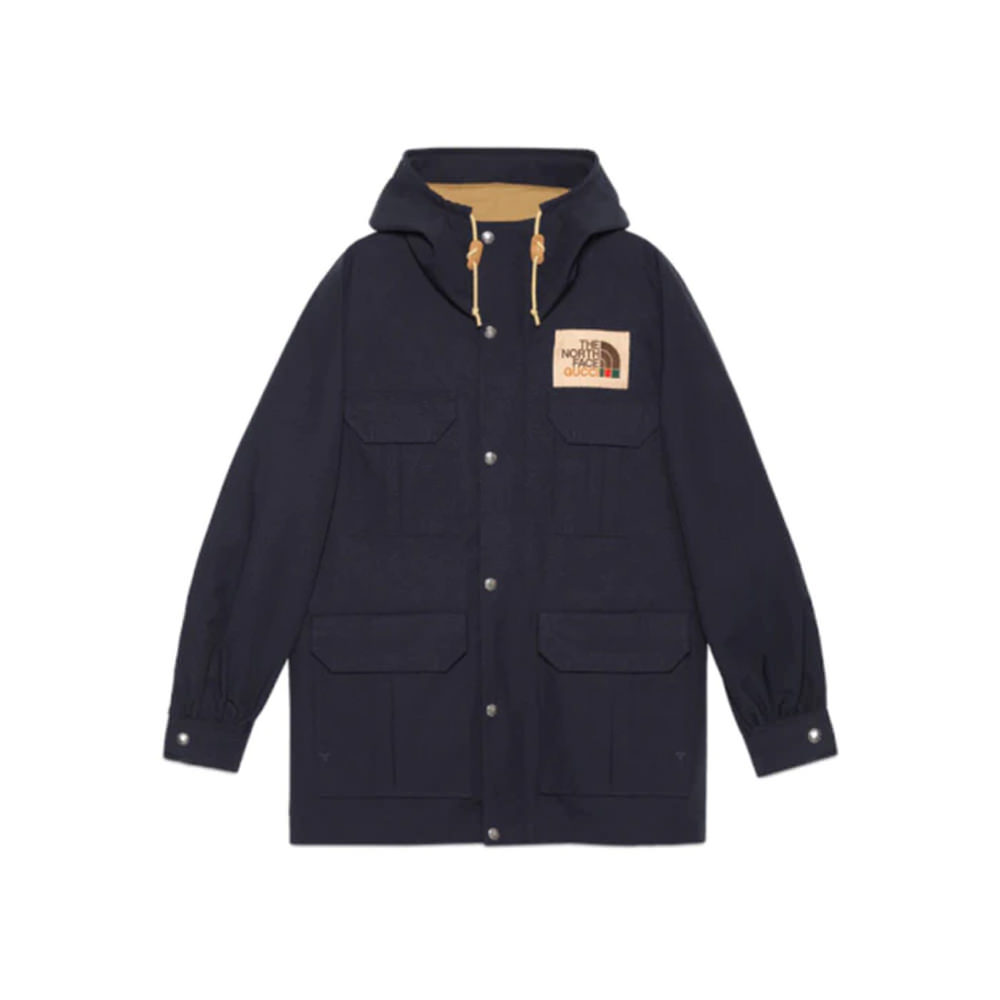 Gucci X The North Face Nylon Mountain Jacket Navy Ofour