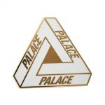 Palace Tri-Ferg Pin Badge White