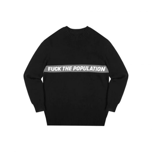 FTP Spell Out Knit Sweater Black
