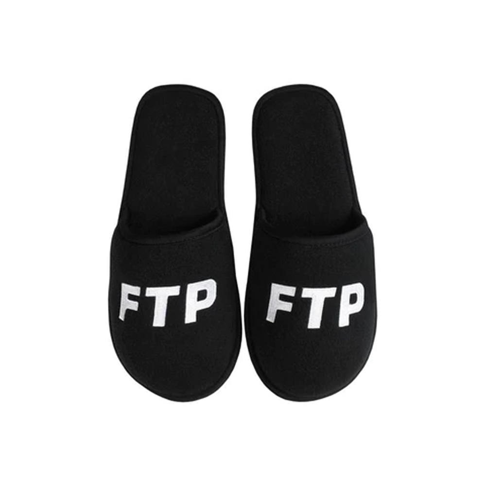 FTP Logo Slippers Black
