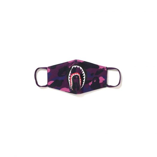 Bape Color Camo Shark Mask (Ss21) Purple
