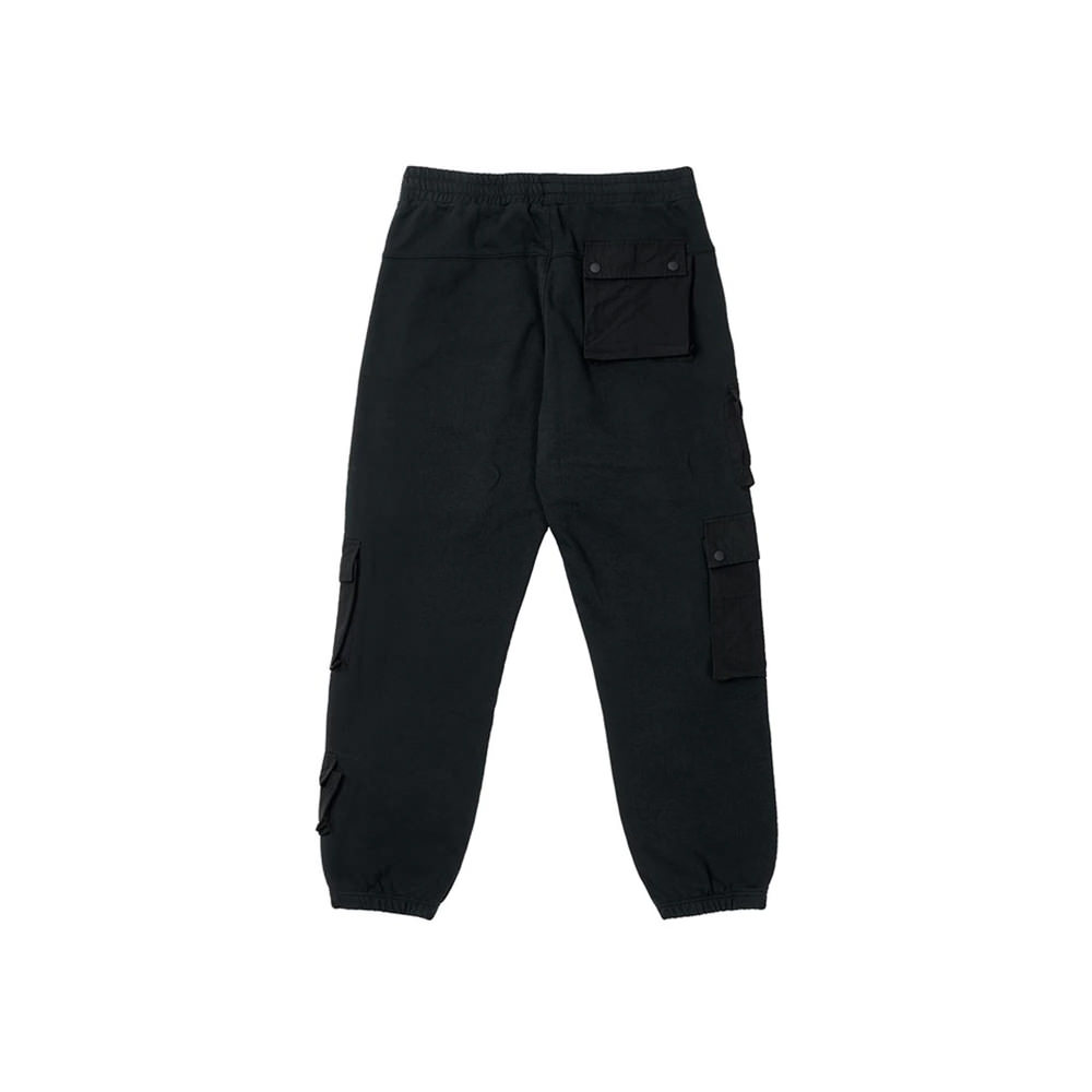 black patch pocket joggers