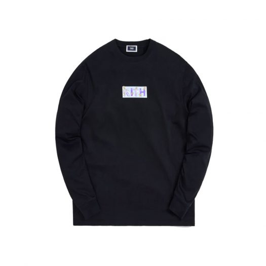 Kith For Superwaxx Classic Logo L/S Tee Black