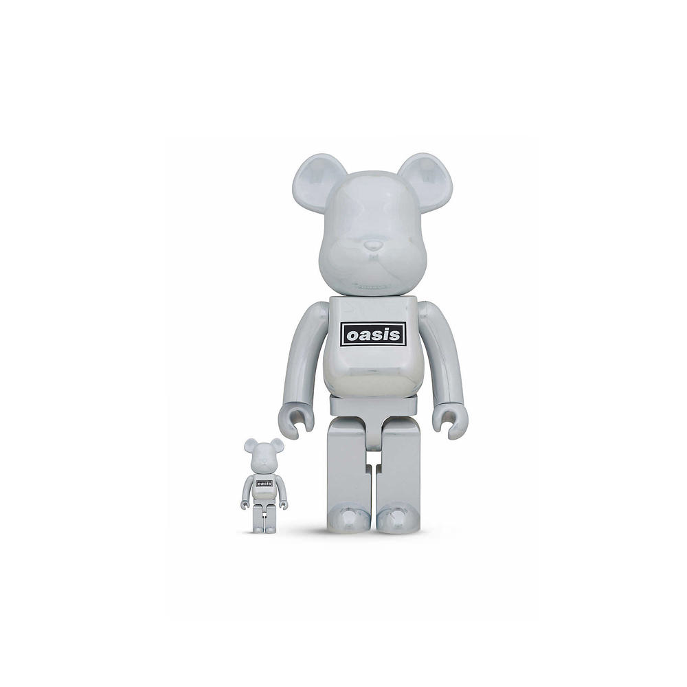 Be@rbrick Oasis White Graphic-print 100% And 400% Figures Set Of TwoBe@rbrick  Oasis White Graphic-print 100% And 400% Figures Set Of Two - OFour