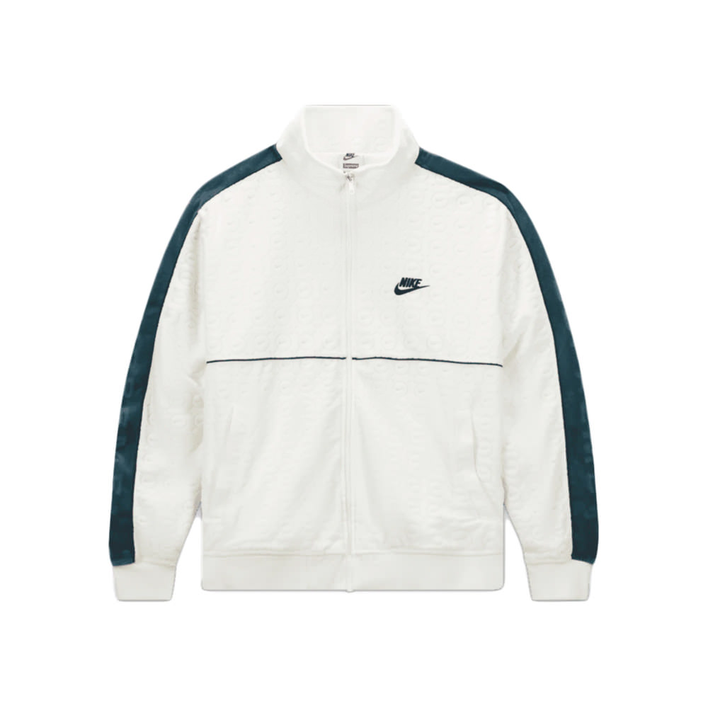 Supreme Nike Velour Track Jacket WhiteSupreme Nike Velour Track