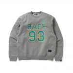 Bape Military Padded Relaxed Fit Crewneck Gray