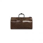 Louis Vuitton Keepall Bandouliere Monogram Glaze 50 Brown in Glaze Canvas/Leather with Black