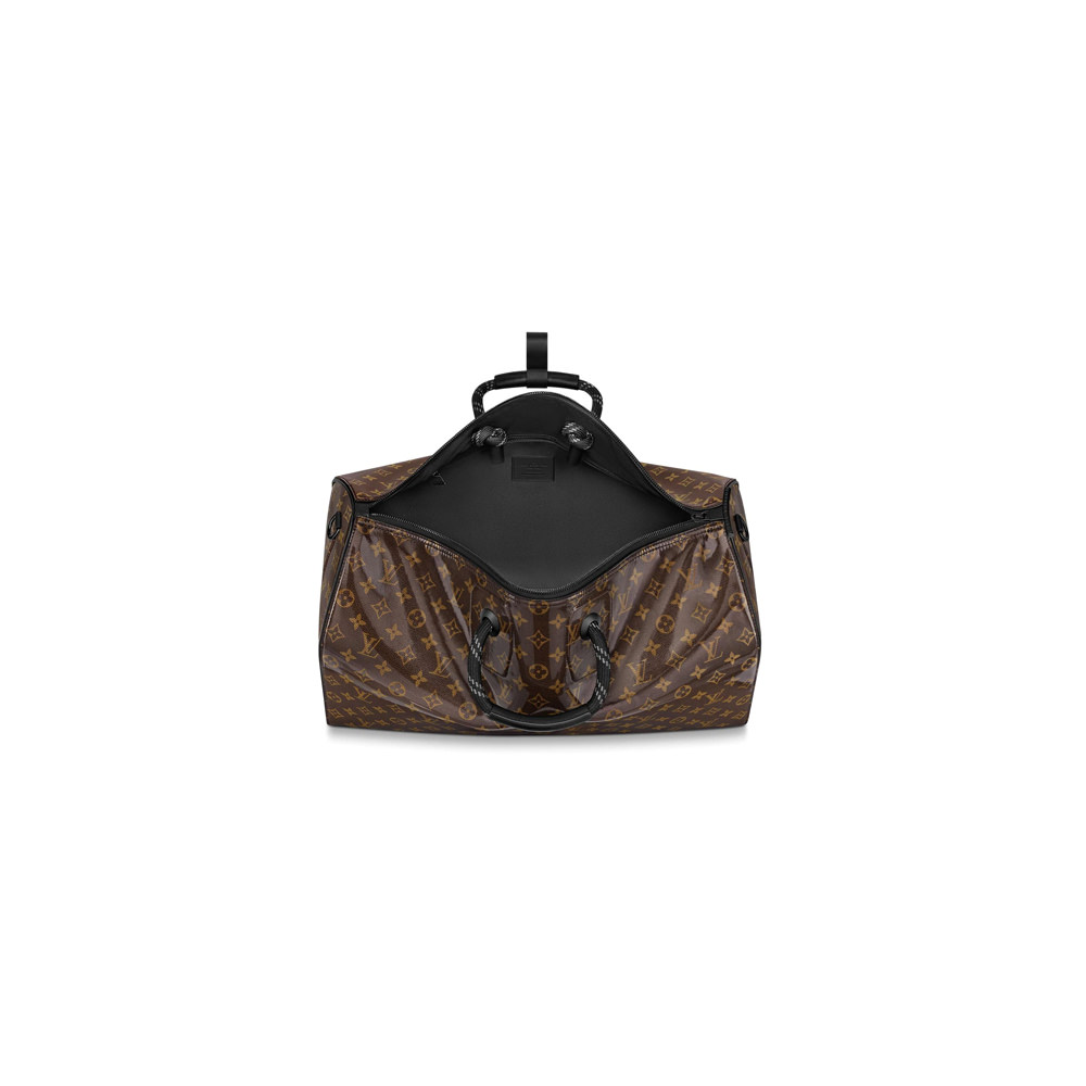 Louis Vuitton Keepall Bandouliere Monogram Glaze 50 Brown