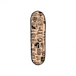 Supreme Stickers Skateboard Deck Tan