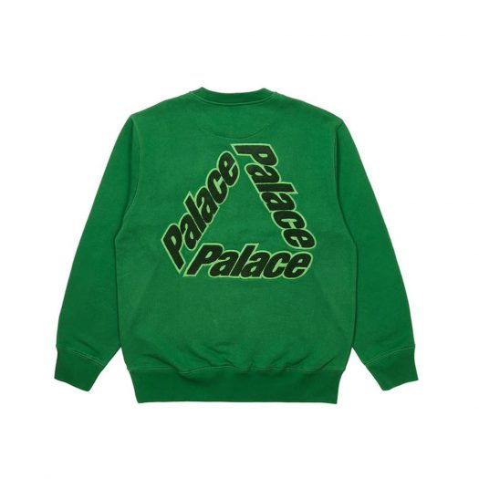 Palace P-3 Chenille Crew Green