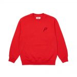 Palace P-3 Chenille Crew Red