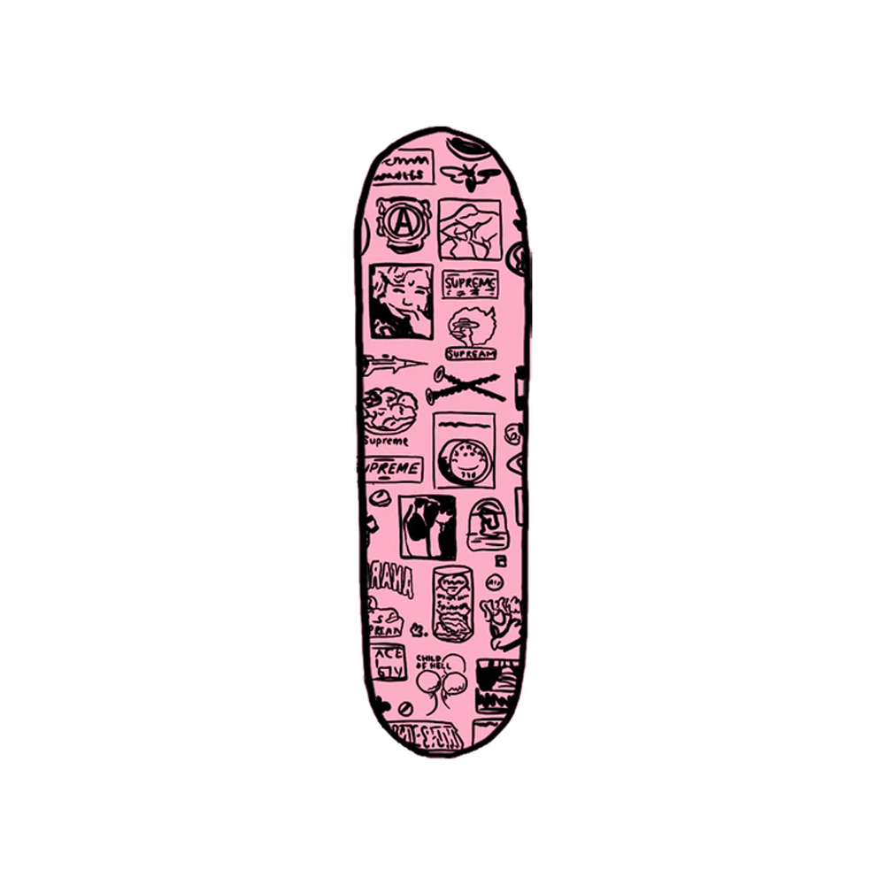 Supreme Medini Skateboard Deck Blue/Pink Set - US