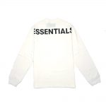 Fear Of God Essentials 3m Logo Long Sleeve Boxy T-shirt White