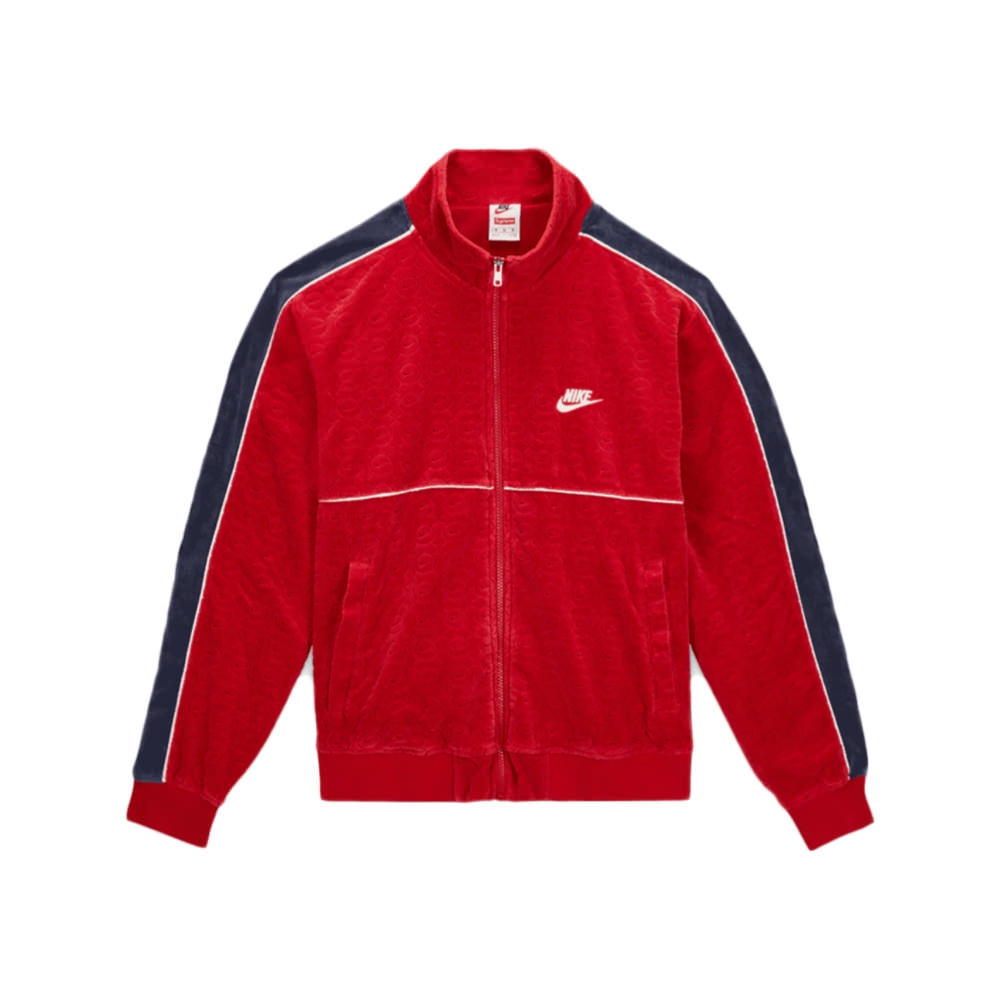 Supreme®/Nike® Velour Track Jacket (Red) Waves Never Die | lupon.gov.ph