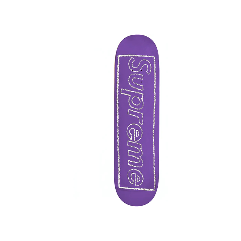 Supreme KAWS Chalk Logo Skateboard Deck PurpleSupreme KAWS Chalk