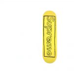 Supreme KAWS Chalk Logo Skateboard Deck Yellow