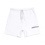 FEAR OF GOD Essentials Graphic Sweat Shorts White