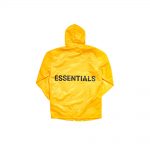 FEAR OF GOD Essentials Graphic Hooded Coach Jacket Yellow