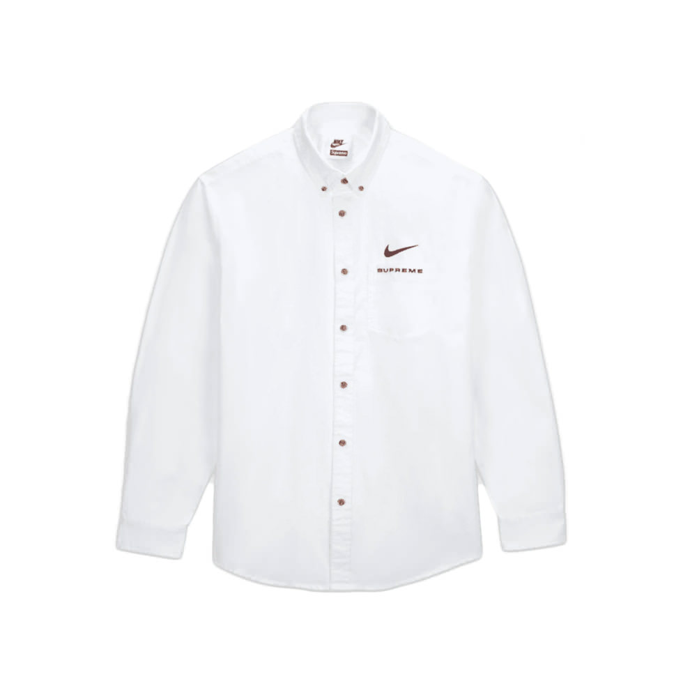 Supreme / Nike® Cotton Twill Shirt White-